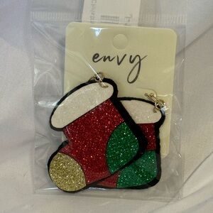 Super Cute Holiday Stocking Earrings NEW